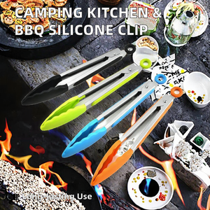 <span class=keywords><strong>Ustensiles</strong></span> <span class=keywords><strong>de</strong></span> <span class=keywords><strong>cuisine</strong></span> en silicone durables <span class=keywords><strong>pour</strong></span> le <span class=keywords><strong>camping</strong></span> en plein air, outils <span class=keywords><strong>de</strong></span> cuisson au four, <span class=keywords><strong>de</strong></span> thé et <span class=keywords><strong>de</strong></span> <span class=keywords><strong>cuisine</strong></span> avec pince <span class=keywords><strong>de</strong></span> barbecue <span class=keywords><strong>pour</strong></span> un barbecue facile - Product Image 3