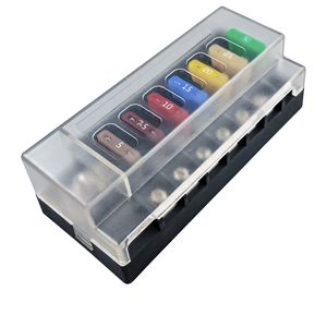 บล็อกฟิวส์ ATO 6 ทางพร้อมไฟ LED - 1 อินพุต 6 เอาต์พุตสำหรับการดัดแปลงรถยนต์/รถบ้าน ทองแดง 150A 80VDC - Product Image 3