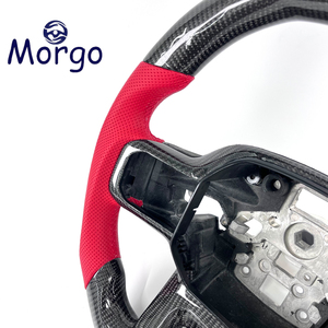 Accessoires intérieurs de voiture personnalisés, volant sport en fibre de carbone adapté à Ford Raptor F150 SVT <span class=keywords><strong>RAP</strong></span> F250 F350 - Product Image 4
