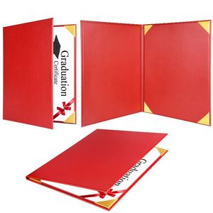 Hot Sales Certificate Folder Covering Letter Degree Leather Holder A4 Custom Covers Diploma Cover - Product Image 5