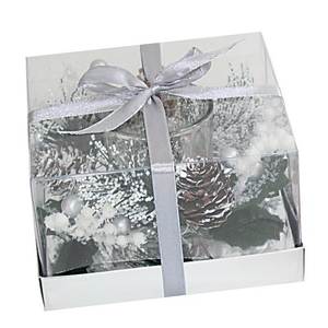 Silver Colour Glass Candle for <b>Party</b> Tableware & <b>Table</b> <b>Decorations</b> - Product Image 2