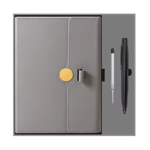 A5 Promotional Luxury Gift Items PU <b>Notebook</b> Leather Journal Customized Business Office Diary Corporate Gift <b>Set</b> With Metal Pen - Product Image 3