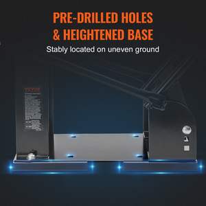 ตัวกันล้อรถจักรยานยนต์เหล็กแบบหนา รับน้ำหนักได้ 1800 ปอนด์ ขาตั้งล้อหน้า ปรับได้ 3 รู สำหรับล้อขนาด 15-21 นิ้ว - Product Image 4