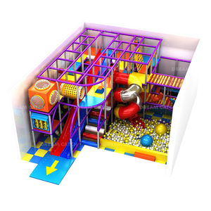 เครื่องเล่นสนามเด็กเล่นในร่ม ดีไซน์นุ่มนวล พร้อมสไลเดอร์คู่ บ่อบอล และเกมส์อินเทอร์แอคทีฟสำหรับเด็ก รุ่น Dream Catch Commercial - Product Image 1