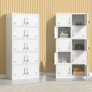 ตู้ล็อกเกอร์เหล็ก 6 ประตู สำหรับเก็บเสื้อผ้าพนักงาน - Product Image 4