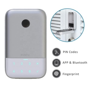 Llave electrónica segura con huellas dactilares y Blue-Tooth Realtor Lock Box Smart Lockbox <span class=keywords><strong>Airbnb</strong></span> - Product Image 2