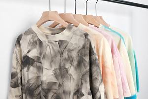 T-shirts Tie Dye à épaules tombantes Impression de logo personnalisé T-shirt Tie Dye en coton pour hommes - Product Image 2