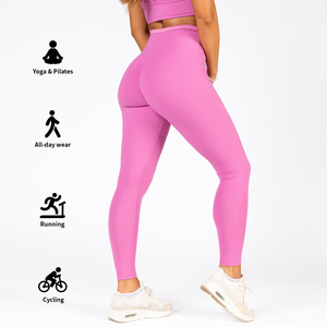 Leggings de Calidad Premium OEM, Logotipo Personalizado, Control de Abdomen Elástico, Ajustados, Suaves, Sin Marcas, Levanta Glúteos, para Yoga - Product Image 1