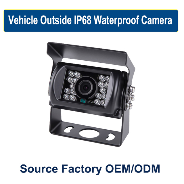 Waterproof Square AHD 1080P Fleet Camera 18 White LEDs Full Color Night Mode Aluminum Alloy Security Camera for Van Transit OEM