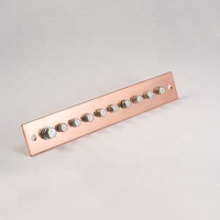 Barra de Conexión Neutra de Cobre Eléctrico con Conexión por Tornillo para Caja de Distribución de Energía y Panel de Bajo Voltaje