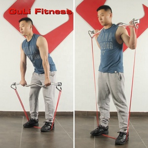 Barre de musculation multifonctionnelle X-3 EZ Curl avec bandes de résistance pour la musculation, le yoga, la musculation, le Pilates et le CrossFit - Product Image 4