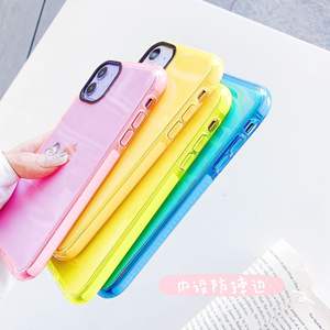 <span class=keywords><strong>Coque</strong></span> de téléphone souple en TPU néon fluorescent coloré pour <span class=keywords><strong>iPhone</strong></span> 12 13 14 15 16 Pro Max nouvel accessoire mobile - Product Image 2