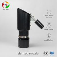 Capot anti-pluie d'échappement à 45 degrés homologué CE ISO, double taille 102 mm et 76 mm, pour atelier 1YW, OEM personnalisé