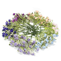 Bouquet de Gypsophile Artificiel en Plastique, Fausses Fleurs de Souffle de Bébé pour Matériel de Composition Florale DIY, Décoration d'Arrangements de Roses