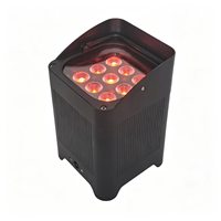 Lampe PAR à LED 9x18W alimentée par batterie, étanche IP65, DMX512 pour mariages, discothèques, bars, scènes de DJ, éclairages de scène