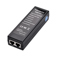 Adaptateur d'injecteur PoE Gigabit SDAPO PSE30WG-B 30 Watts IEEE 802.3af/at conforme jusqu'à 100 mètres Plug & Play 2.5G injecteur Poe