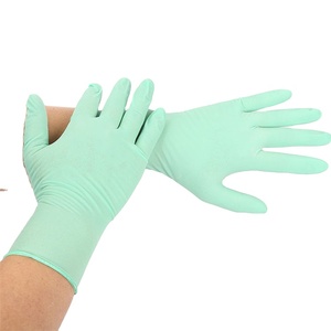 Soins dentaires vert menthe frais oem logo personnalisé service alimentaire sans poudre nettoyage à domicile VE gants jetables gants en latex - Product Image 2