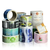 Étiquettes adhésives personnalisées avec logo de marque, impression de rouleaux d'étiquettes alimentaires, autocollants alimentaires brillants, étiquettes pour emballages alimentaires