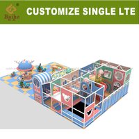 BAIHE Aire de jeux souple pour tout-petits, ensemble d'équipements de terrain de jeu intérieur en ABS et métal, blocs d'escalade, capacité maximale 100 kg pour la maternelle