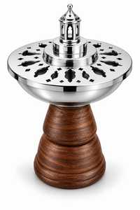 Wood And Metal <b>Incense</b> Burner <b>Holder</b> <b>for</b> Aromatic <b>Incense</b> <b>Sticks</b> Cones Meditation Prayer Rituals - Product Image 6