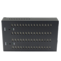 Hub USB 2.0 industriel Lorek LK60 à 60 ports avec construction en alliage d'aluminium et compatibilité avec les prises US/UK/EU