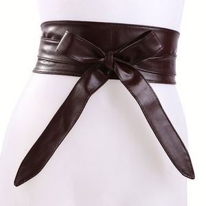 Ceintures élastiques colorées <span class=keywords><strong>pour</strong></span> <span class=keywords><strong>robe</strong></span>, ceintures larges style corset <span class=keywords><strong>pour</strong></span> femme avec grands nœuds, accessoires de corset, <span class=keywords><strong>bleu</strong></span> <span class=keywords><strong>marine</strong></span> coréen - Product Image 5