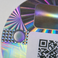 Etiqueta Holográfica 3D Personalizada con Código QR, Adhesivo de Seguridad PET Autoadhesivo, Anti-Falsificación, Autenticación de Producto, Trazable
