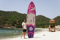Planche à pagaie gonflable légère de 350 mm E-SUP, pliable, pour utilisation en mer, avec accessoire de montage pour caméra d'action