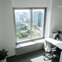 Fenêtres coulissantes en aluminium sur mesure, vente en gros d'usine, pour projets immobiliers résidentiels et d'ingénierie