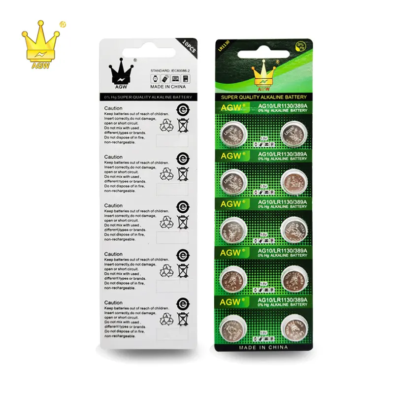 CROWN D AG10 for watch LR1130 1.5V Alkaline button battery coin batteries