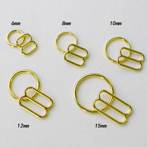 Custom 6 8 10 12 15 Binnenmaat Bh Ringen En Sliders Haak Bh Bandregelaars Legering Materiaal Voor Andere Kledingaccessoires - Product Image 1