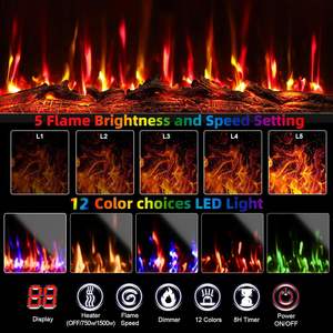 Meuble TV en bois <span class=keywords><strong>de</strong></span> style <span class=keywords><strong>moderne</strong></span>, design personnalisé, très vendu, pour salon, avec <span class=keywords><strong>cheminée</strong></span> électrique - Product Image 5