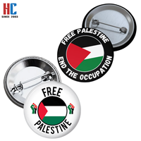 Insigne de drapeau PALESTINE personnalisé en usine de 20 ans insigne en fer blanc des EAU