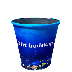 Portable Lightweight Pop up Promotion Counter <b>Table</b> with LED Light Dye Sublimation Printing - Product Image 2
