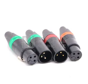 Mini 4pin XLR to XLR Connector Cable Audio 3 4 5 6 7 Pin Chassis Socket