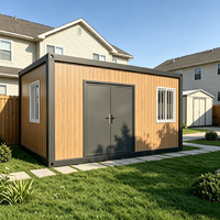 Kit de maisonnette préfabriquée au design moderne, assemblage rapide, maison conteneur pour Airbnb et complexes hôteliers