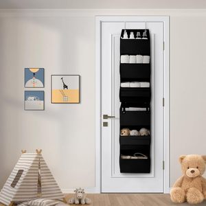 Organizador para colgar sobre la puerta con 6 estantes desmontables para almacenamiento de artículos de bebé en el dormitorio, cuarto de niños o habitación infantil. - Product Image 2