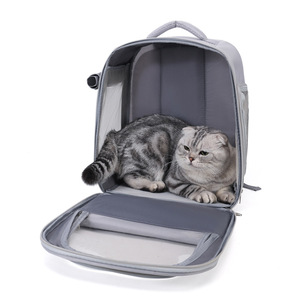 Cat <b>Backpack</b> Large Capacity Breathable Portable For Cross Border Travel 7 Inch <b>Pet</b> <b>Carrier</b> - Product Image 3