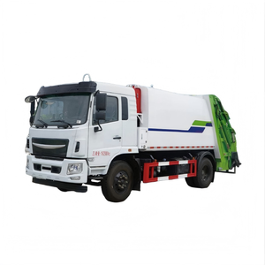 Camión compactador de basura comercial de carga trasera, camión de recolección de residuos con diferentes opciones de compresión, camión de residuos OEM personalizable para gestión de residuos. - Product Image 1
