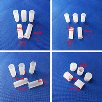 Capuchon de protection à tête plate résistant aux hautes températures, manchon en caoutchouc silicone fileté résistant à la corrosion, silicone souple