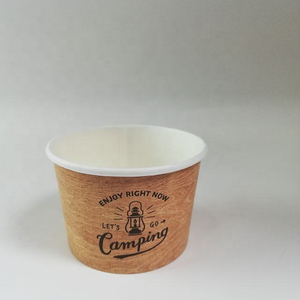 Vasos Desechables para Helado con Tapa y Cuchara, Personalizados con Logotipo, Ecológicos, Impermeables, Impresos a Medida, con Envase - Product Image 1