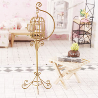 Jouet alimentaire miniature cage à oiseaux Mini modèle 1:12, scène vivante de maison de poupée, maison de poupée jouant maison bricolage
