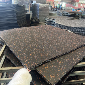 Baldosas de Goma Elástica para Levantamiento de Pesas, Alfombrilla de Goma para Gimnasio, Absorción de Impacto, 20mm de Espesor - Product Image 1