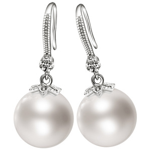 Pearl Drop Earrings 10mm Imitation Pearl <b>Wedding</b> Jewelry Elegant Design Stud Earrings Women's Fashion <b>Accessories</b> - Product Image 5