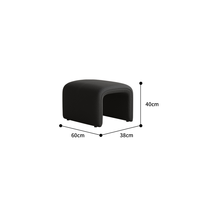 Velours noir givré à pédale assorti