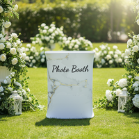 Comptoir publicitaire pliable en aluminium, idéal pour vos événements, salons professionnels, stands photo et autres occasions.
