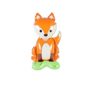 New Party Decoration Fox animal Carton Foil Floor And Table Standing Balloons