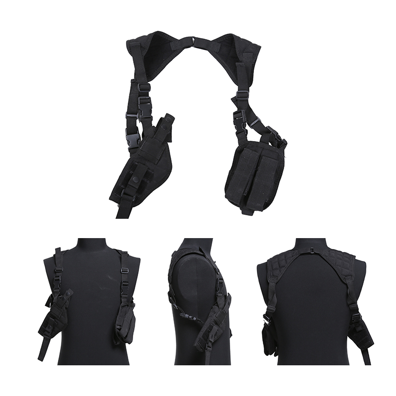 左右手战术尼龙枪枪套通用枪携带袋隐藏式肩枪套户外狩猎装备 - buy