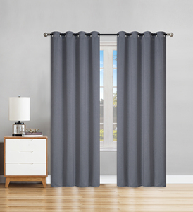 Rideau de fenêtre tissé occultant à imprimé feuille avec 8 œillets 1 pièce - Product Image 4