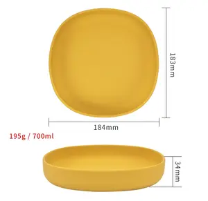 new product ideas 2023 Toddler Silicon Plate Food Silicone Tableware Approve Baby Plate Without Suction For Children